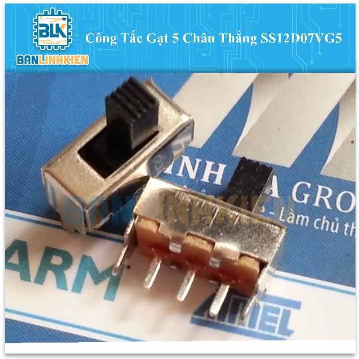 Công Tắc Gạt 5 Chân Thẳng SS12D07VG5 (5 chiếc)