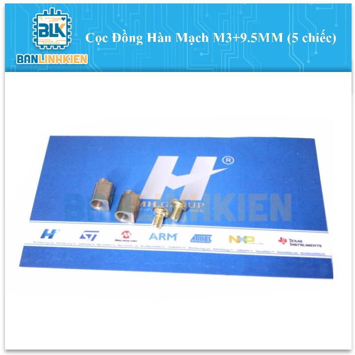 Cọc Đồng Hàn Mạch M3+9.5MM (5 chiếc)