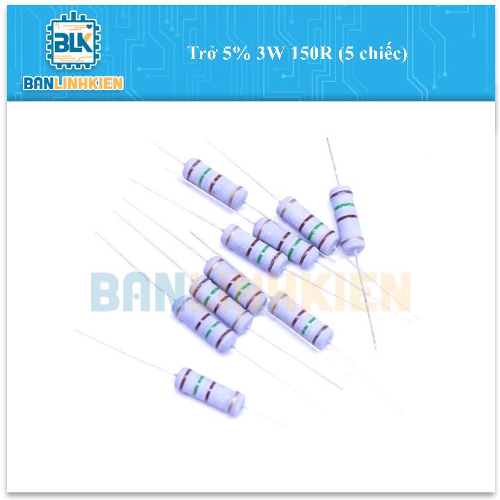 Trở 5% 3W 150R (5 chiếc)