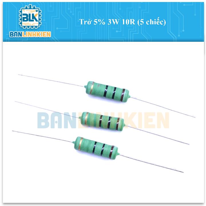 Trở 5% 3W 10R (5 chiếc)