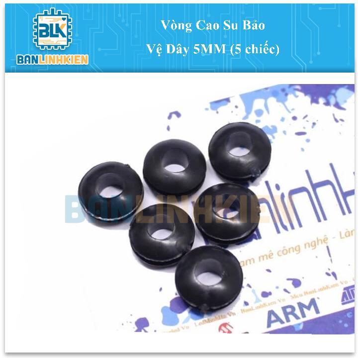 Vòng Cao Su Bảo Vệ Dây 5MM (5 chiếc)