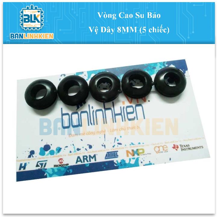 Vòng Cao Su Bảo Vệ Dây 8MM (5 chiếc)