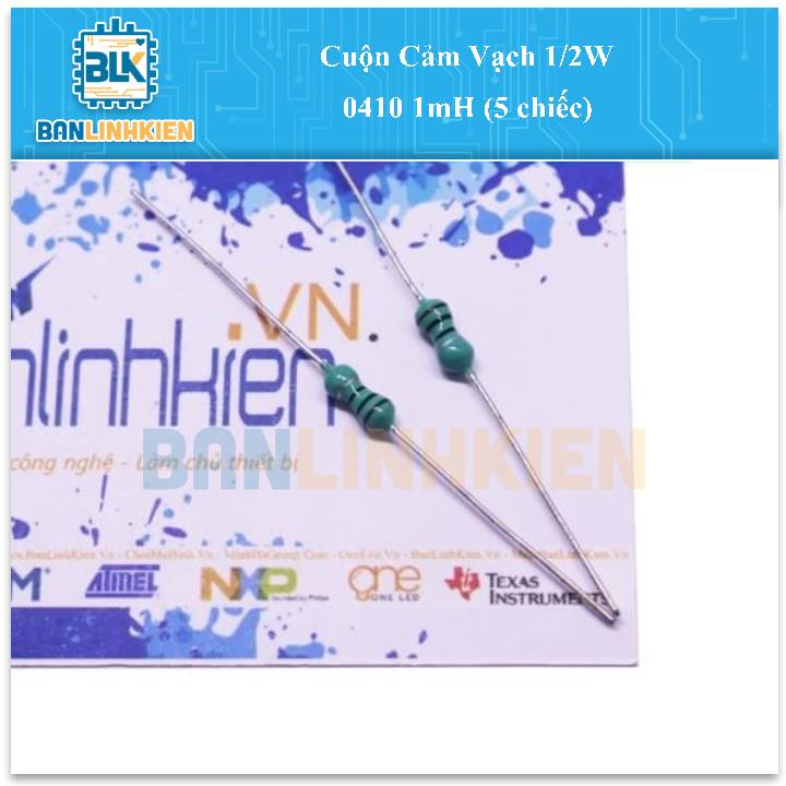 Cuộn Cảm Vạch 1/2W 0410 1mH (5 chiếc)