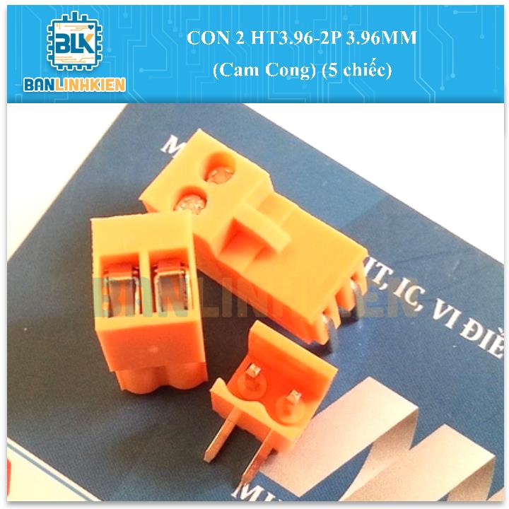 CON 2 HT3.96-2P 3.96MM (Cam Cong) (5 chiếc)