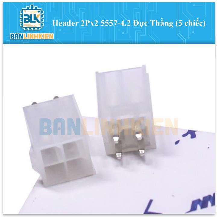 Header 2Px2 5557-4.2 Đực Thẳng (5 chiếc)