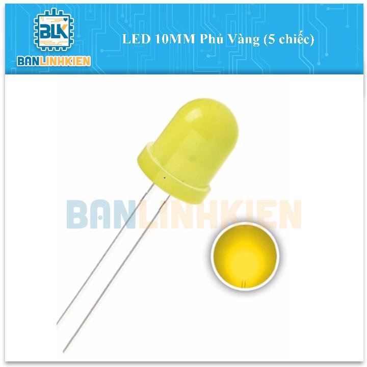 LED 10MM Phủ Vàng (5 chiếc)