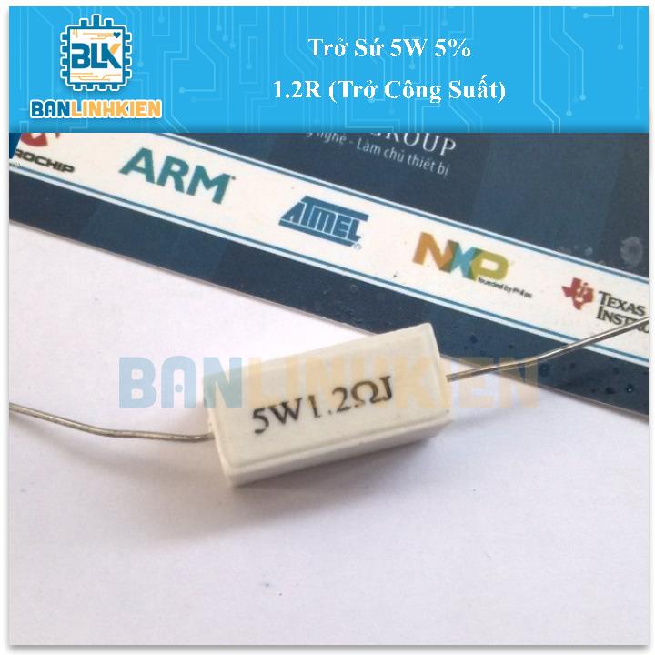 Trở Sứ 5W 5% 1.2R (Trở Công Suất) (5 chiếc)