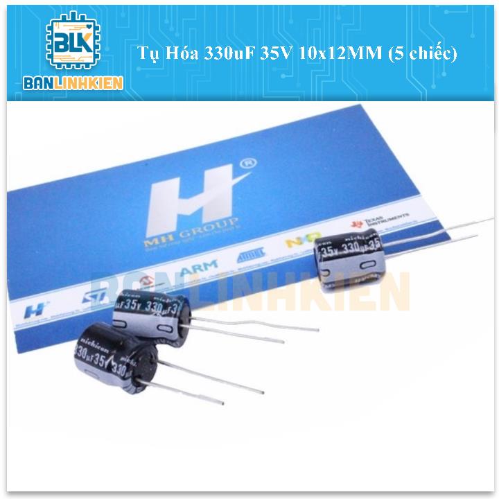 Tụ Hóa 330uF 35V 10x12MM (5 chiếc)