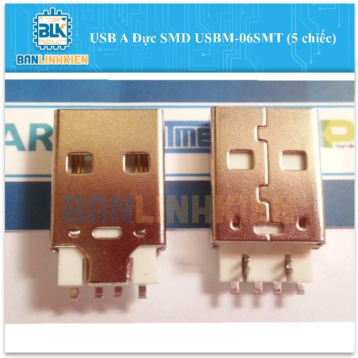 USB A Đực SMD USBM-06SMT (5 chiếc)