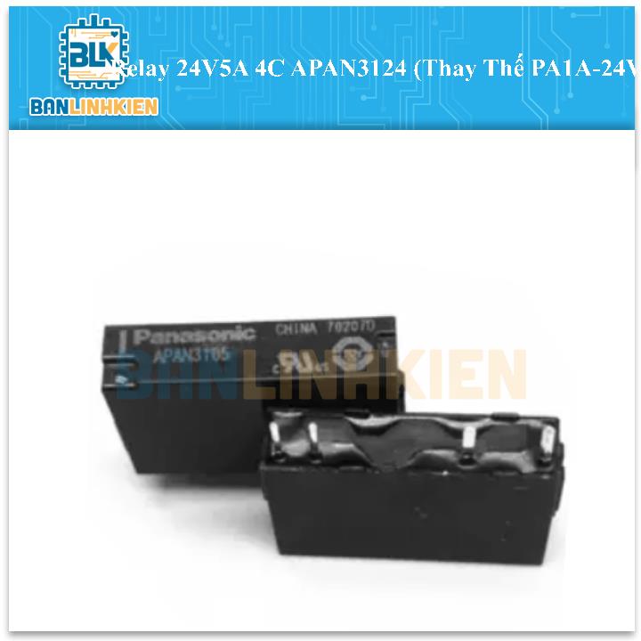 Relay 24V5A 4C APAN3124 (Thay Thế PA1A-24V)