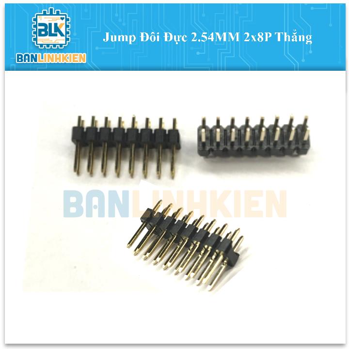 Jump Đôi Đực 2.54MM 2x8P Thẳng