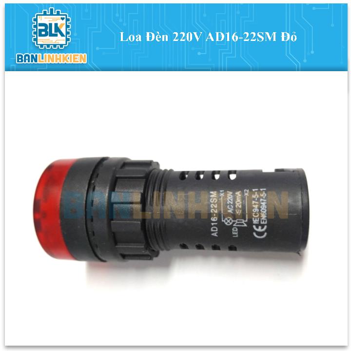 Loa Đèn 220V AD16-22SM Đỏ