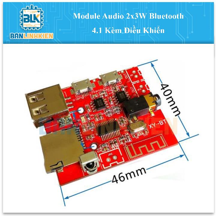 Module Audio 2x3W Bluetooth 4.1 Kèm Điều Khiển