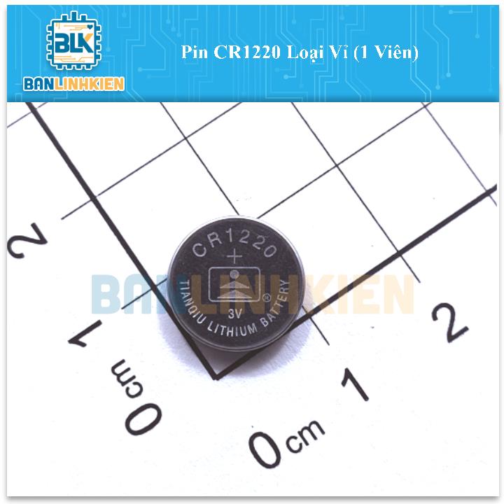 Pin CR1220 Loại Vỉ (1 Viên)