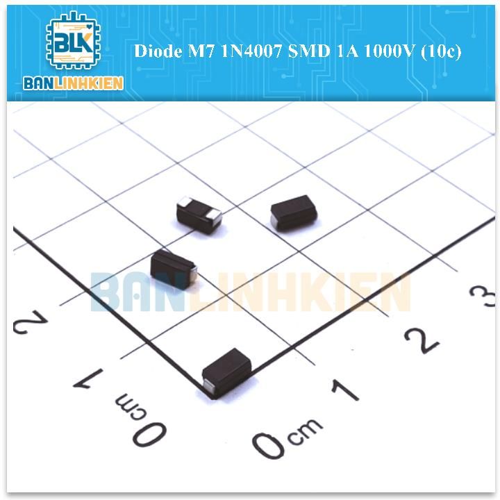 Diode M7 1N4007 SMD 1A 1000V (10c)