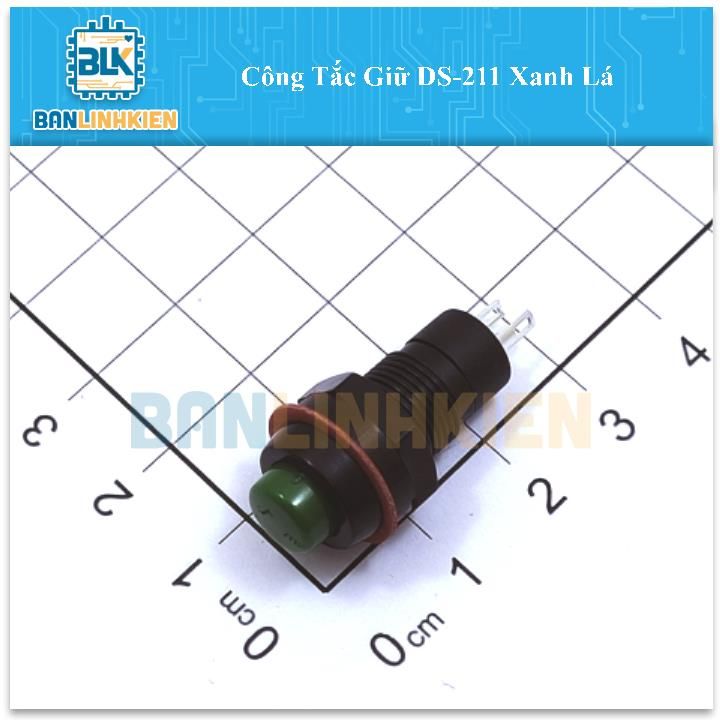 Công Tắc Giữ DS-211 Xanh Lá