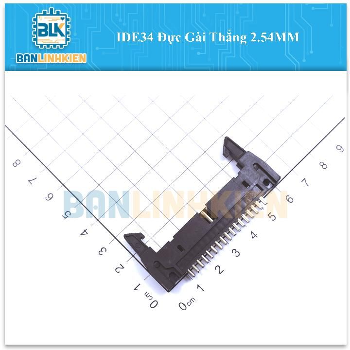 IDE34 Đực Gài Thẳng 2.54MM