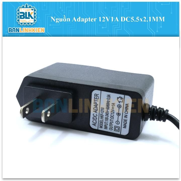 Nguồn Adapter 12V1A DC5.5x2.1MM