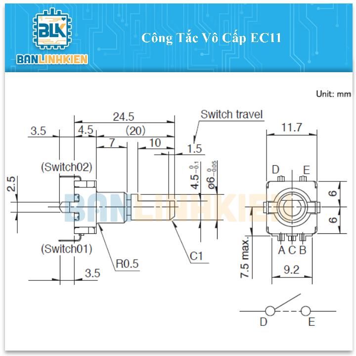 Công Tắc Vô Cấp EC11