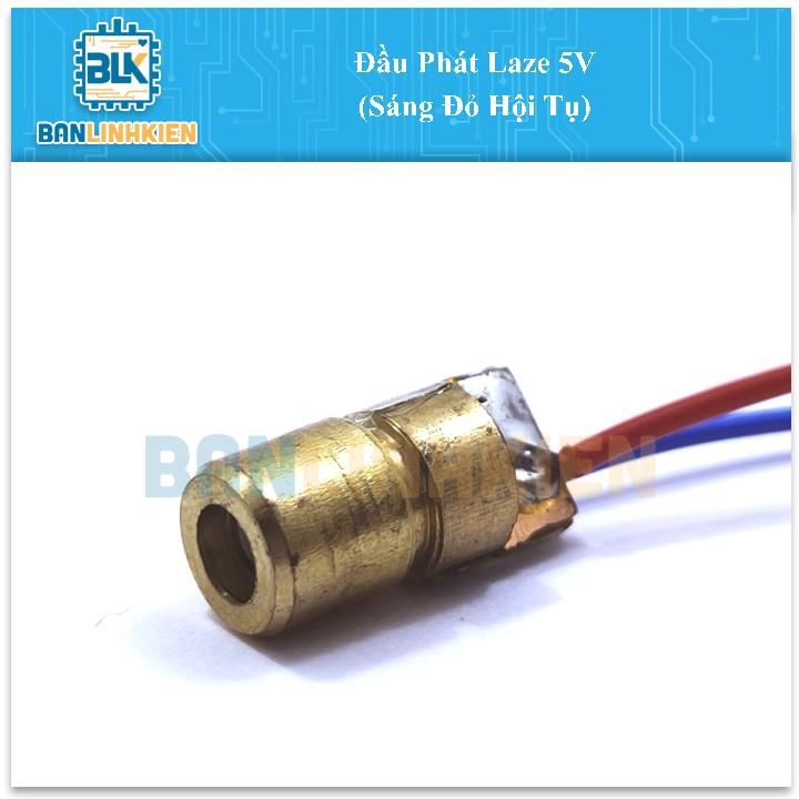 Đầu Phát Laze 5V (Sáng Đỏ Hội Tụ)