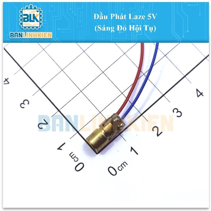 Đầu Phát Laze 5V (Sáng Đỏ Hội Tụ)