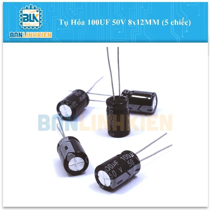 Tụ Hóa 100uF 50V 8x12mm (5c)