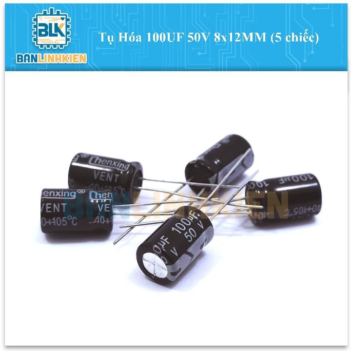 Tụ Hóa 100uF 50V 8x12mm (5c)