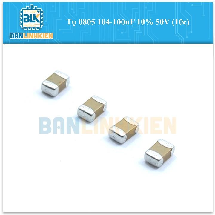 Tụ 0805 104-100nF 10% 50V (10c)