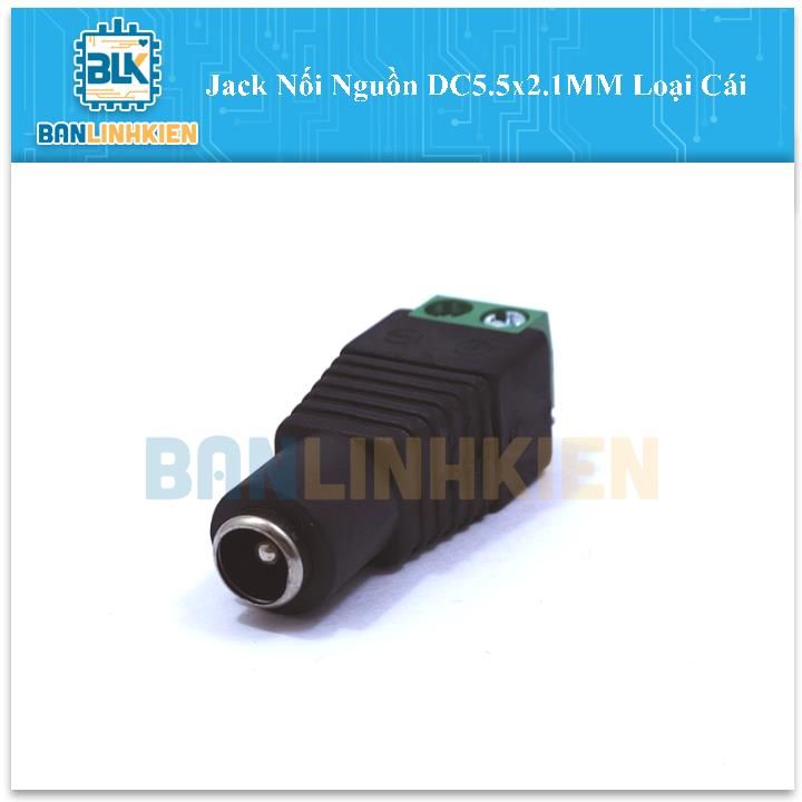 Jack Nối Nguồn DC5.5x2.1MM Loại Cái