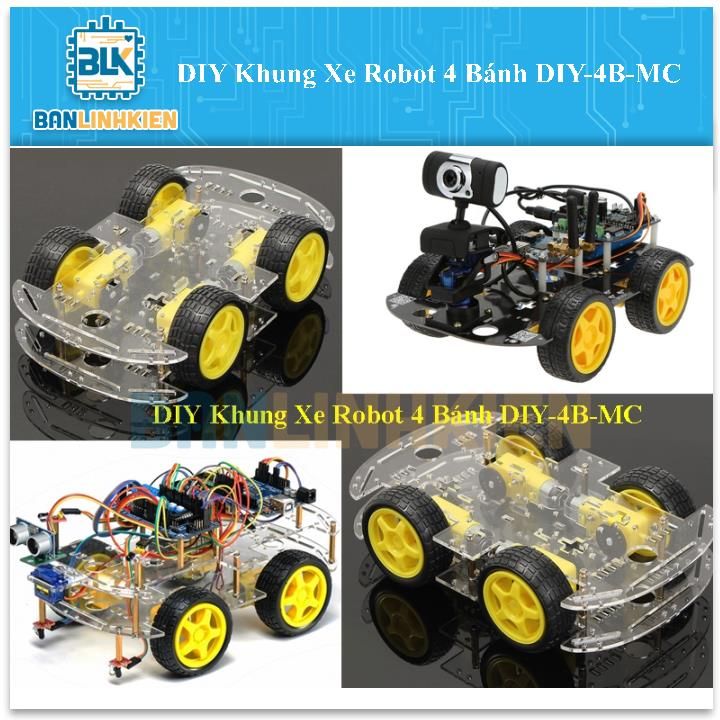 Khung Xe Robot 4 Bánh