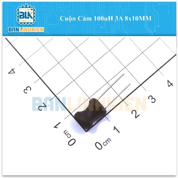 Cuộn Cảm 100uH 3A 8x10MM