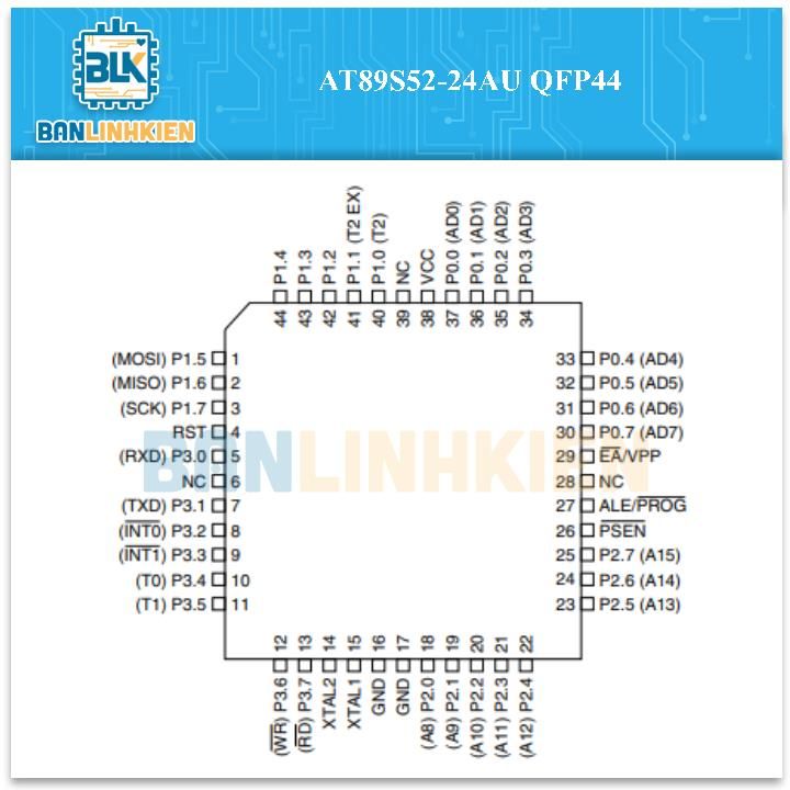 AT89S52-24AU TQFP44