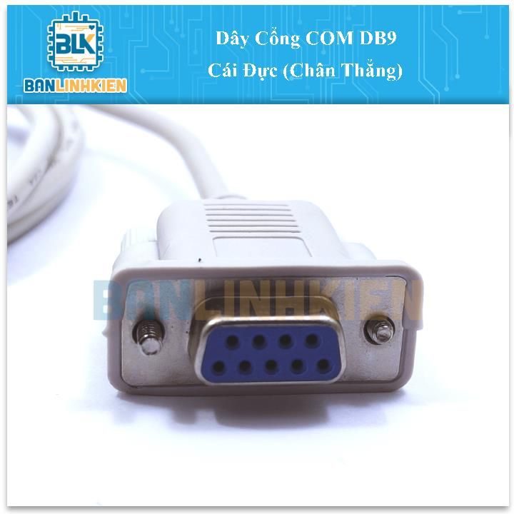 Dây Cổng COM DB9 Cái Đực (Chân Thẳng)