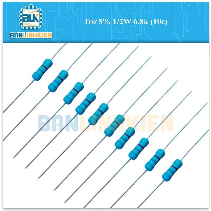 Trở 5% 1/2W 6.8K (10c)