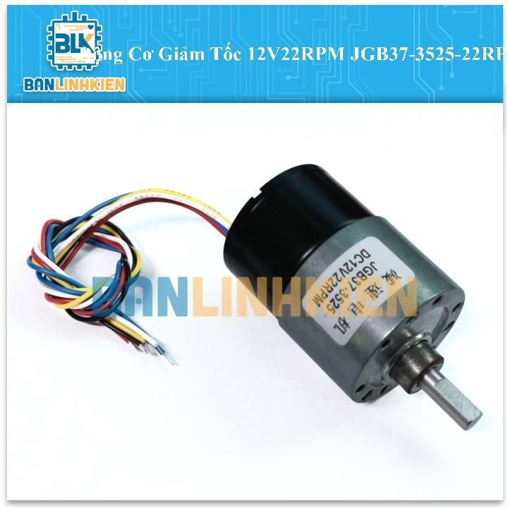 Động Cơ Giảm Tốc 12V22RPM JGB37-3525-22RPM