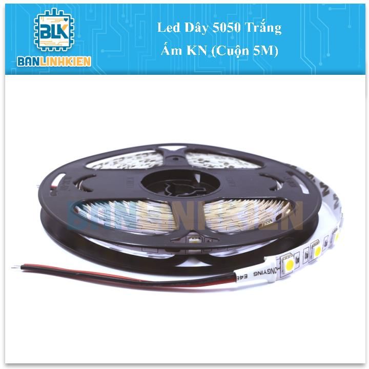 Led Dây 5050 Trắng Ấm KN (Cuộn 5M)