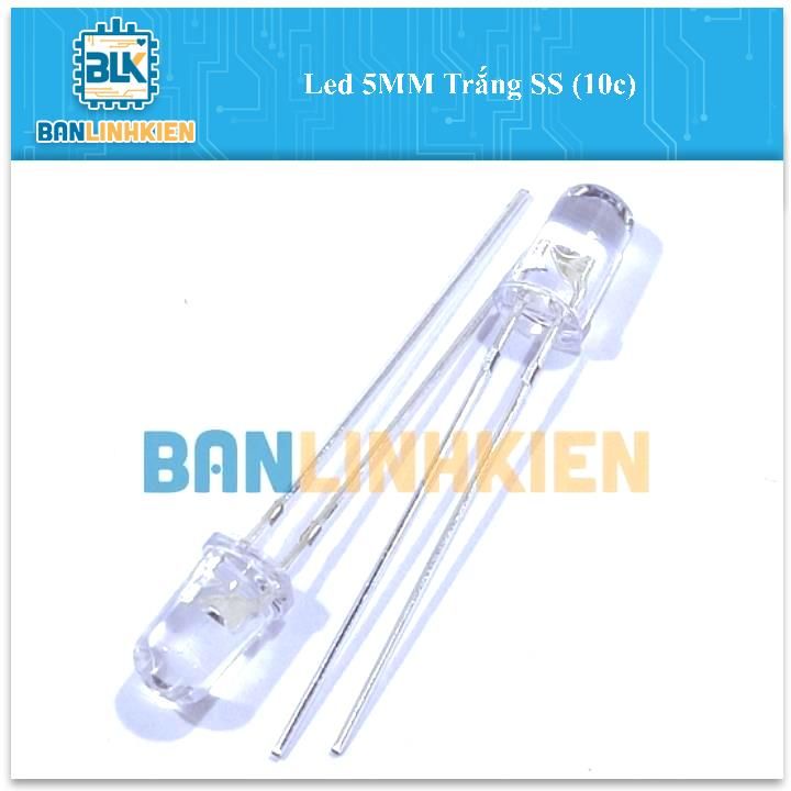 Led 5MM Trắng SS (10c)