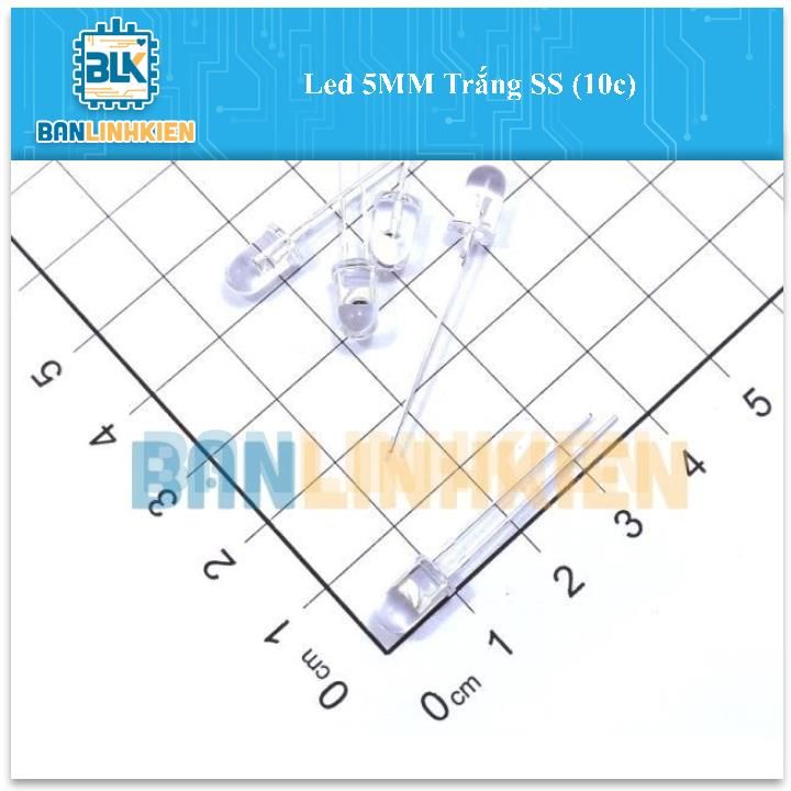 Led 5MM Trắng SS (10c)