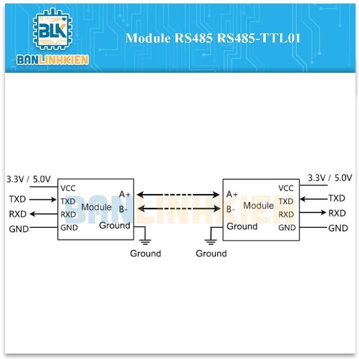 Module RS485 RS485-TTL01