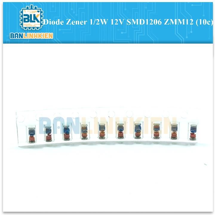 Diode Zener 1/2W 12V SMD1206 ZMM12 (10c)