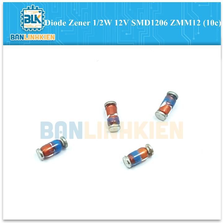Diode Zener 1/2W 12V SMD1206 ZMM12 (10c)