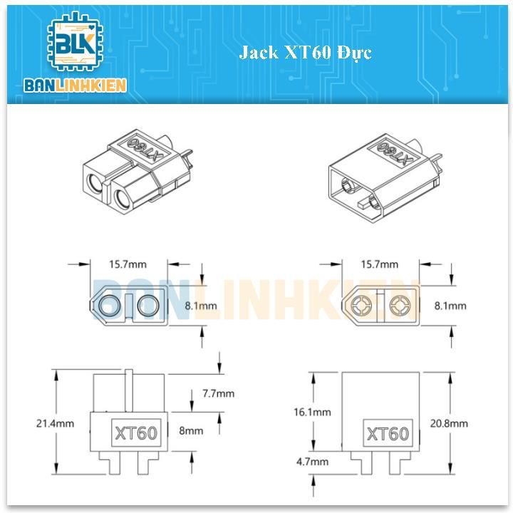 Jack XT60 Đực