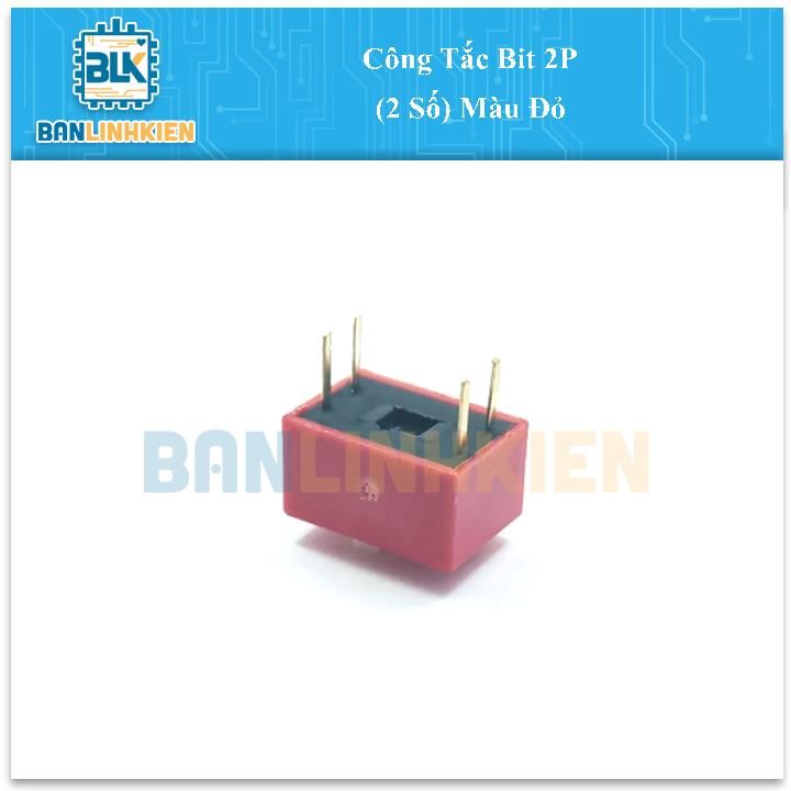 Công Tắc Bit 2P (2 Số) Màu Đỏ