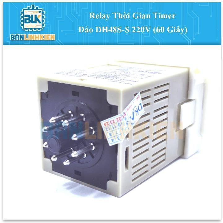 Relay Thời Gian Timer Đảo DH48S-S 220V (60 Giây)