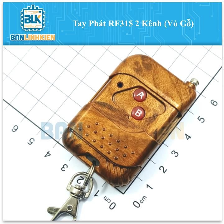 Tay Phát RF315 2 Kênh (Vỏ Gỗ)