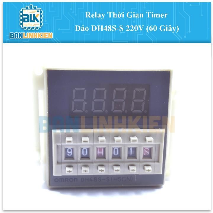 Relay Thời Gian Timer Đảo DH48S-S 220V (60 Giây)