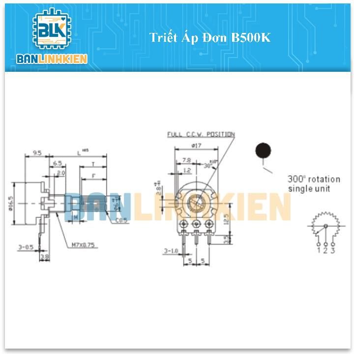 Triết Áp Đơn B500K