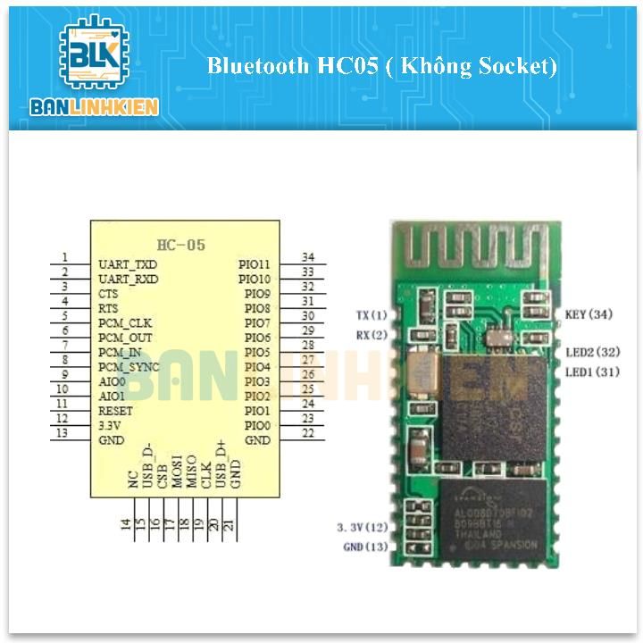 Bluetooth HC05 ( Không Socket)