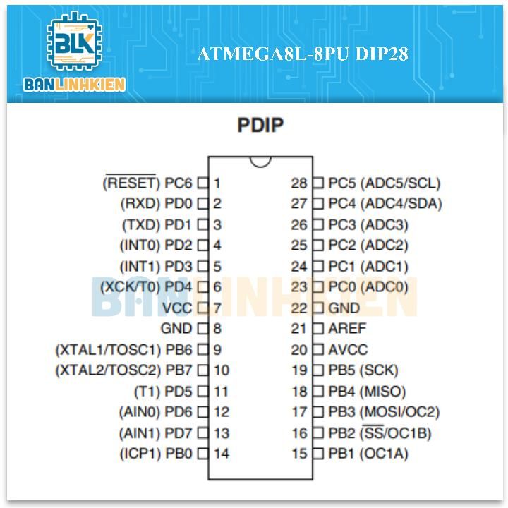 ATmega8L-8PU DIP28