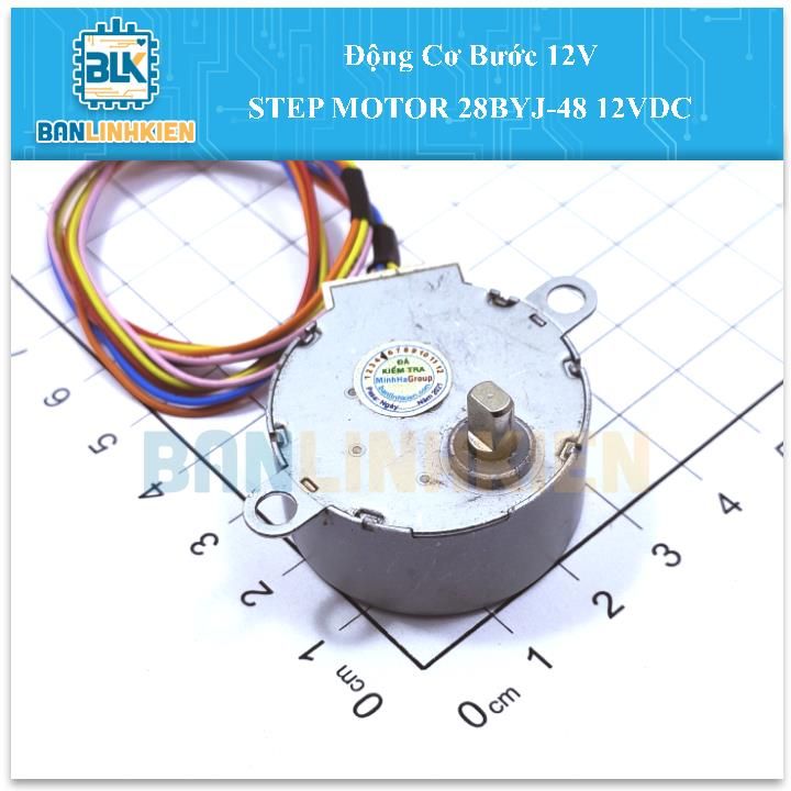 Động Cơ Bước 12V STEP MOTOR 28BYJ-48 12VDC